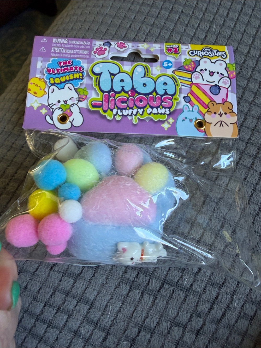 ORB Curiosities- TABA-licious Fluffy Paws (Blue/Purple) (NWT)